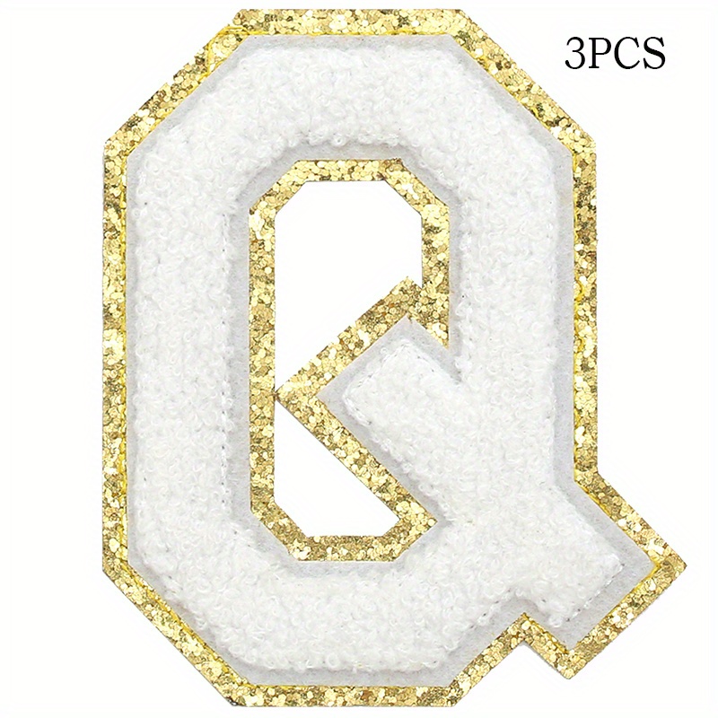J.carp Chenille Varsity Glitters Letters Patches For - Temu