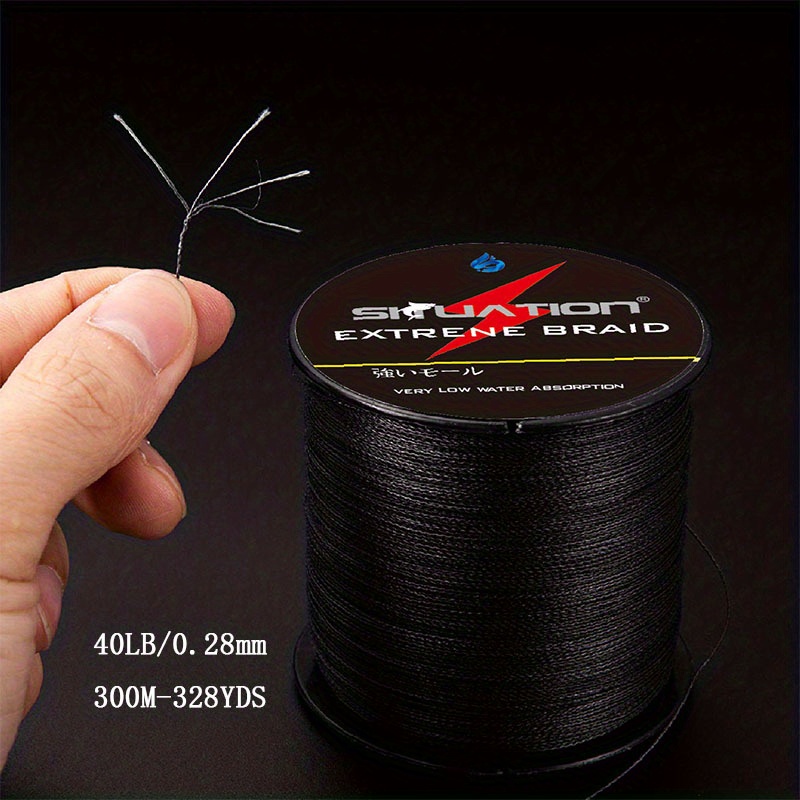 Image of 500m-546yds 300m-328yds Smooth Long Casting Strong Fishing Line, 4-strand Pe Braided Line, With 10//40/80lb Pull, Fishing Accessories
