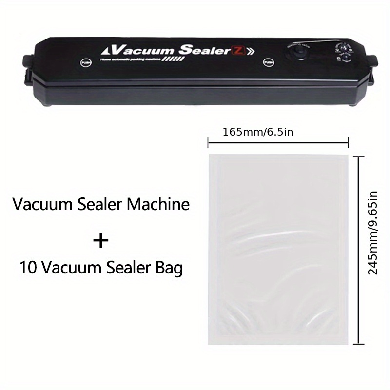 Vacuum Sealer With Bag For Food Storage Air Sealer For Vacuum Low  Temperature Cooking And Food Storage, With Vacuum Seal Bags, Portable Home  Travel Food Storage Seal - Temu