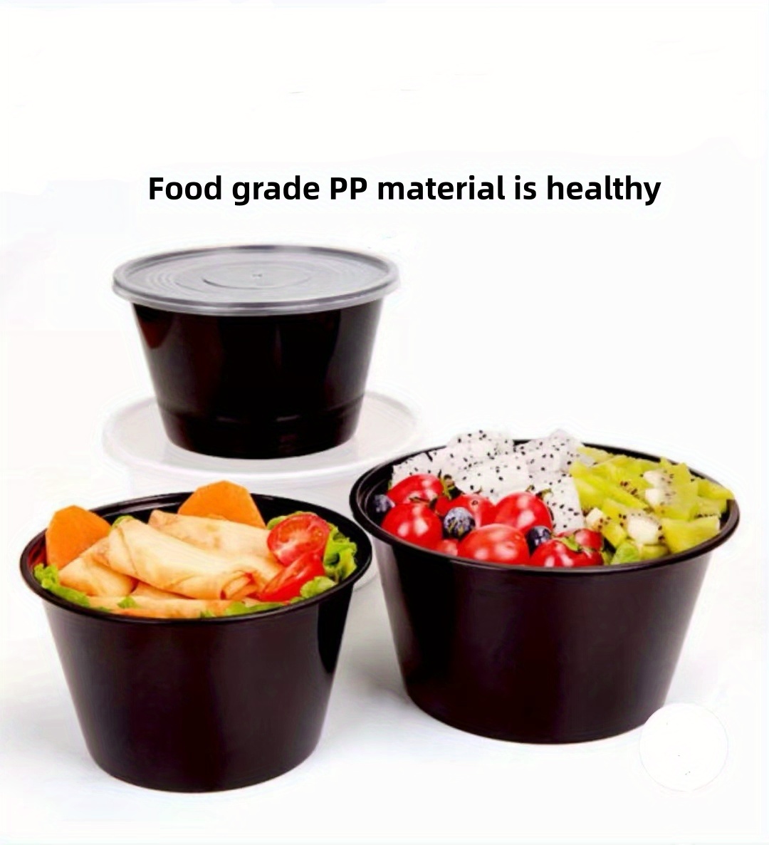 Meal Prep Containers Plastic Circular Food Prep Containers - Temu