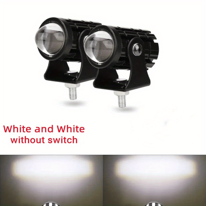 2 Pièces Moto Phare LED Travail Spot Lampe Mini Projecteur - Temu Canada