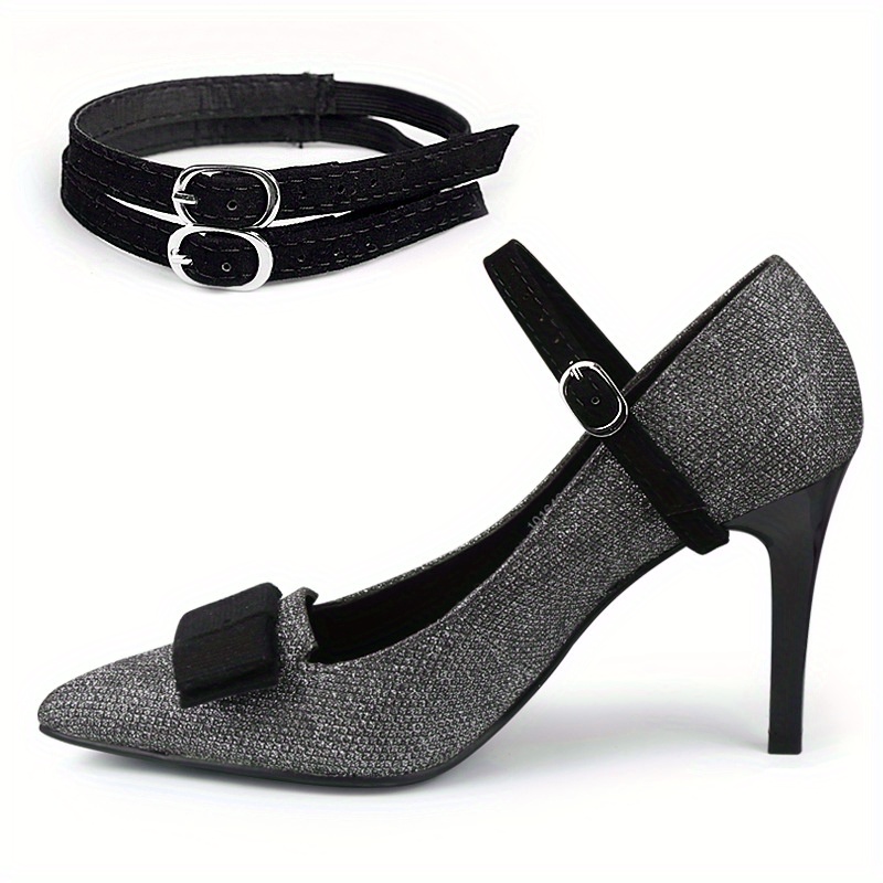 2pcs Anti Loose Shoe Strap With Buckles - Ankle Tie Holder Shoes Band Detachable Belts For Women Lady - Shoe Accessories