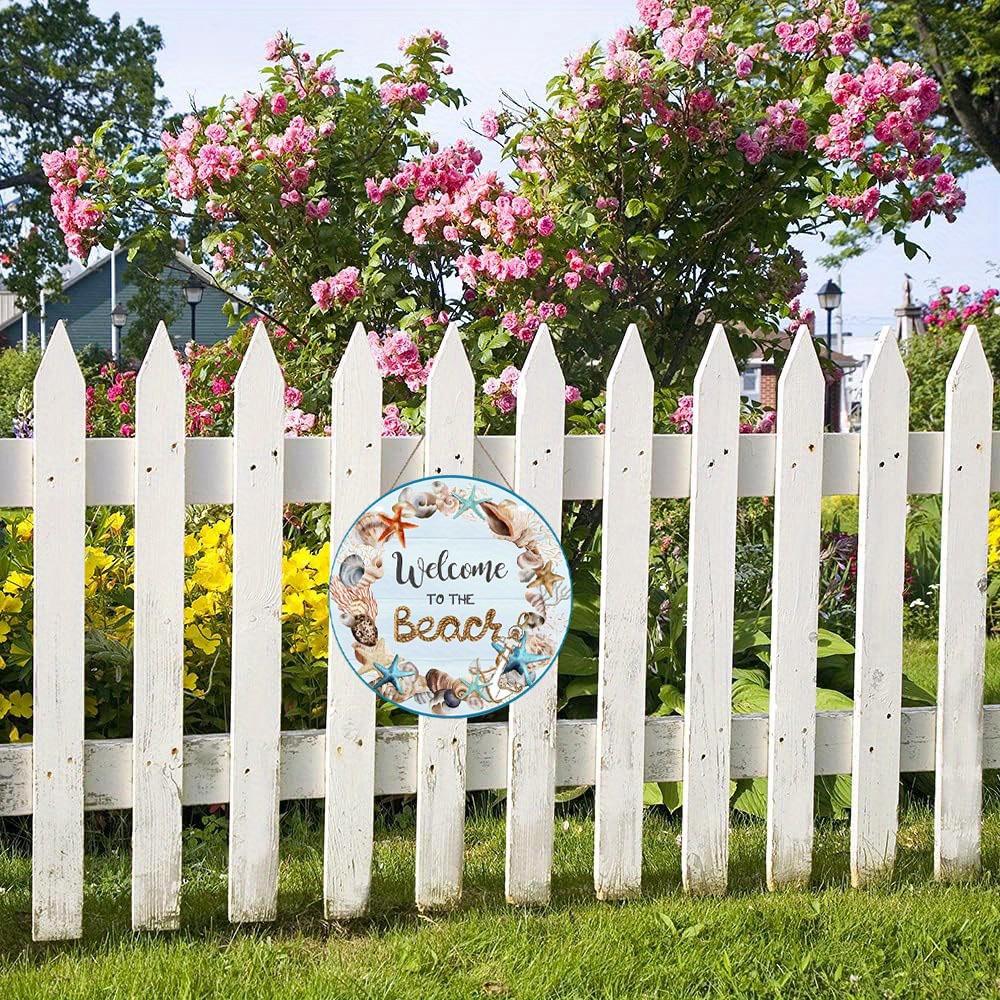 To The Beach Wreath Sign Signs For Wooden Wreaths Temu