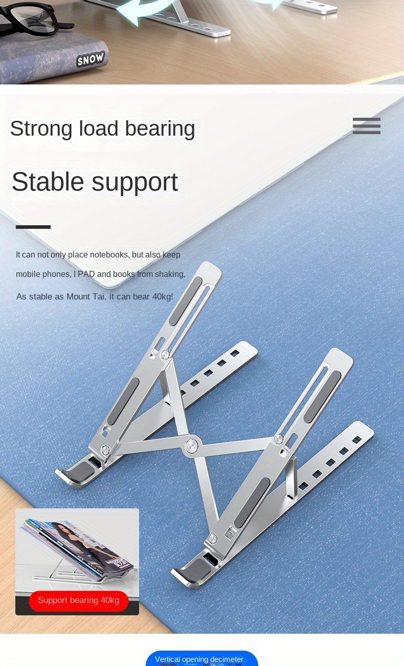 1pc Supporto Per Laptop In Lega Di Alluminio Supporto Per - Temu Switzerland
