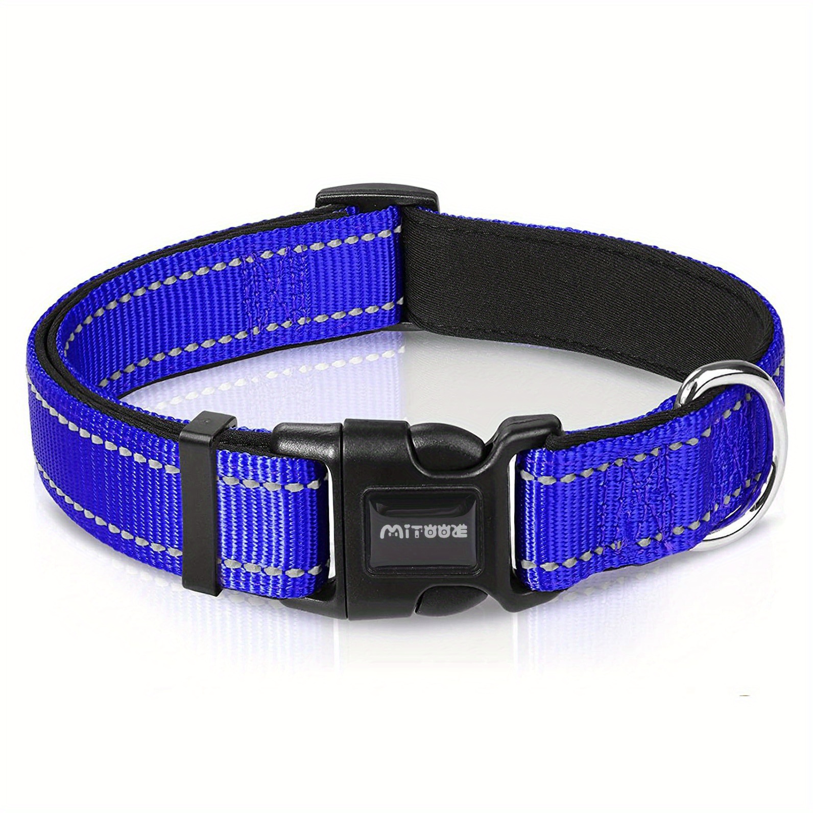 Reflektierendes Hundehalsband Aus Nylon – Verstellbar, Ausbruchsicher, Für Mittlere Bis Große Hunde, Gelb