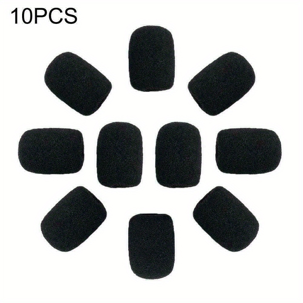 10 Pack Mini Small Size Schaumstoff-Windschutzscheibe für Headset-Mikrofon,  High-Density-Schaumstoff-Mikrofonabdeckungen für Headset-Schutz für  Lavalier und Ansteckmikrofon