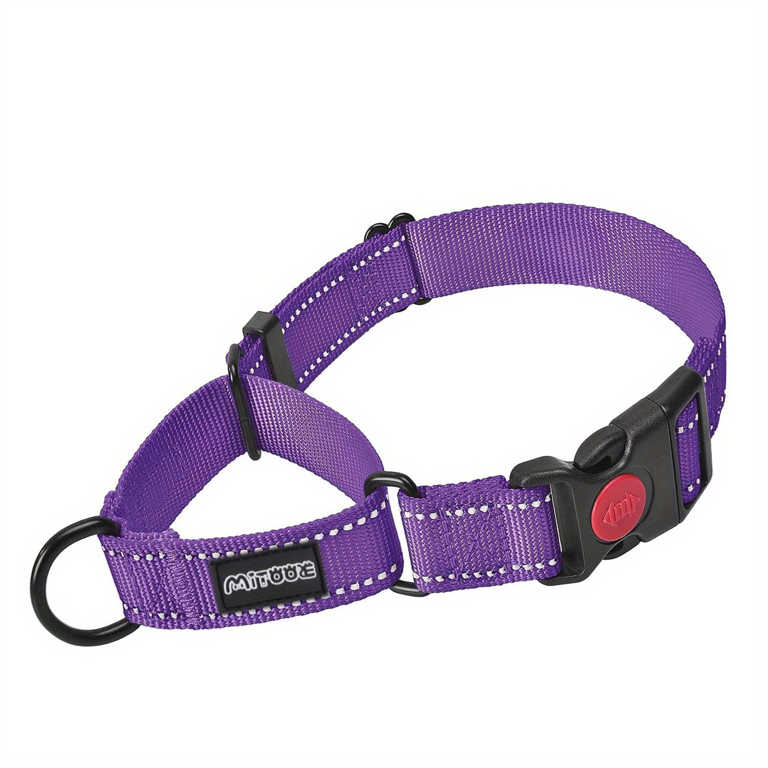 TEMU MITOOE 1pc Collier Réfléchissant pour Chien avec Boucle de Sécurité, 1 Pouce de Large, pour Chiens de Petite, Moyenne et Grande Taille pour