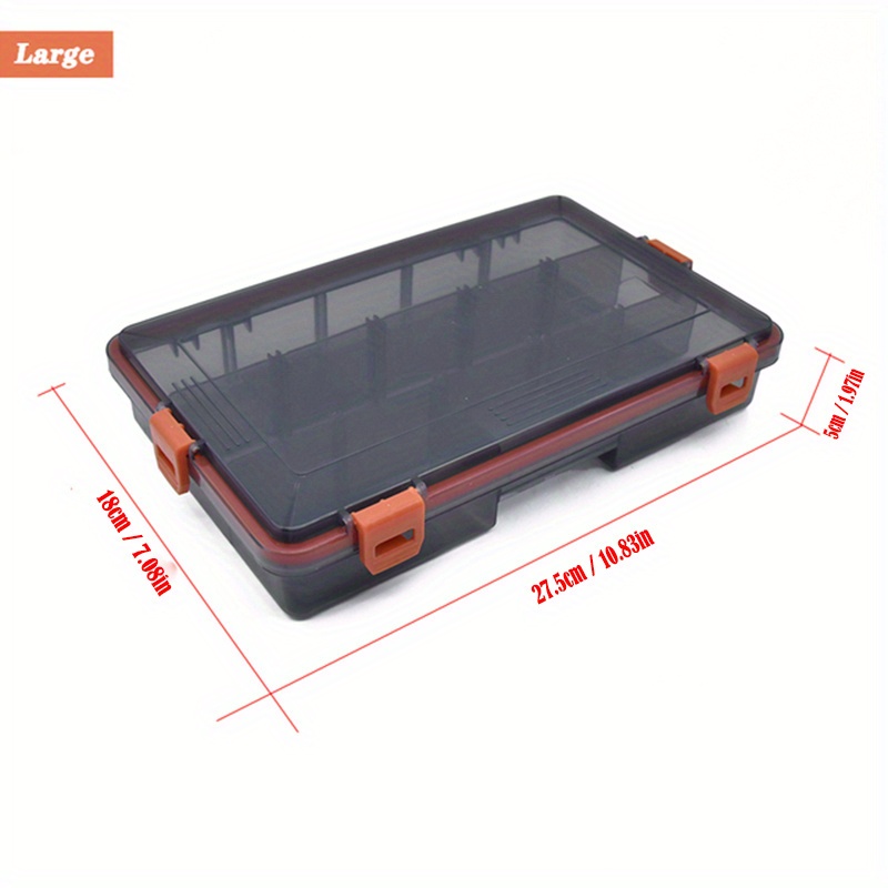 Fishing Tackle Storage Box Large Capacity Fishing Storage Container  Portable Fish Lure Tackle Boxes for Fish Hook Lure Fake Bait