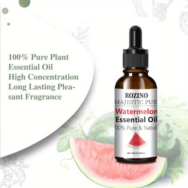 Watermelon Essential Oil, 100% Natural Essential Oil, Suitable For Face,  Body And Hair, Used For Massage, Skin Care, Aromatherapy, Scraping,  Bathing, And Relaxing Essential Oil Of Diffuser - Temu United Arab Emirates