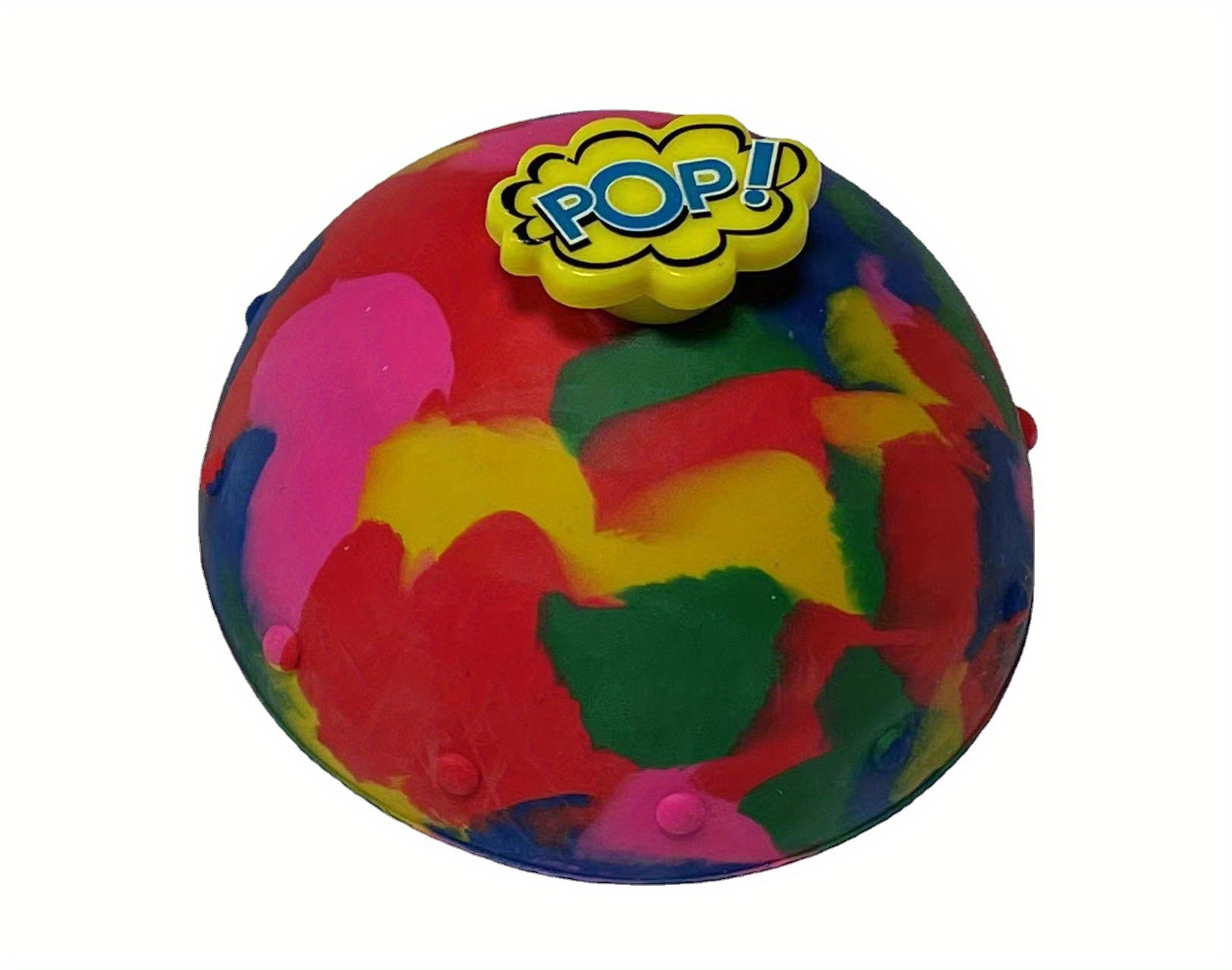 Hip Hop Jump Half Side Bouncing Ball Anti Stress Fidget Toys For Kids  Indoor Outdoor Fun Camouflage Pop Bounce Bowl Spinning Top - AliExpress