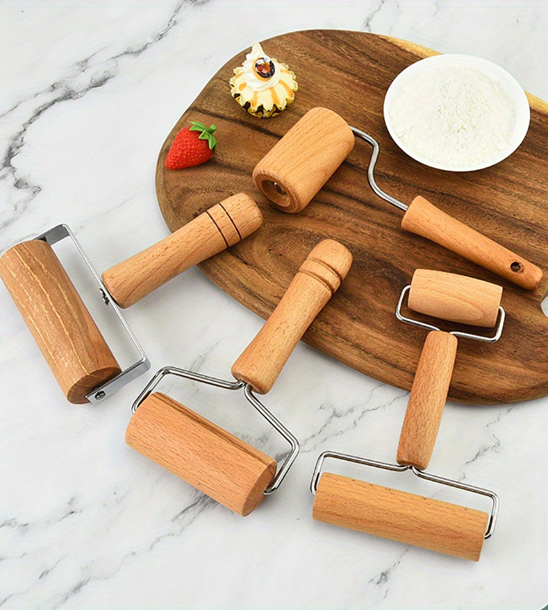 Wooden French Rolling Pin For Baking Dough Pizza Fondant - Temu