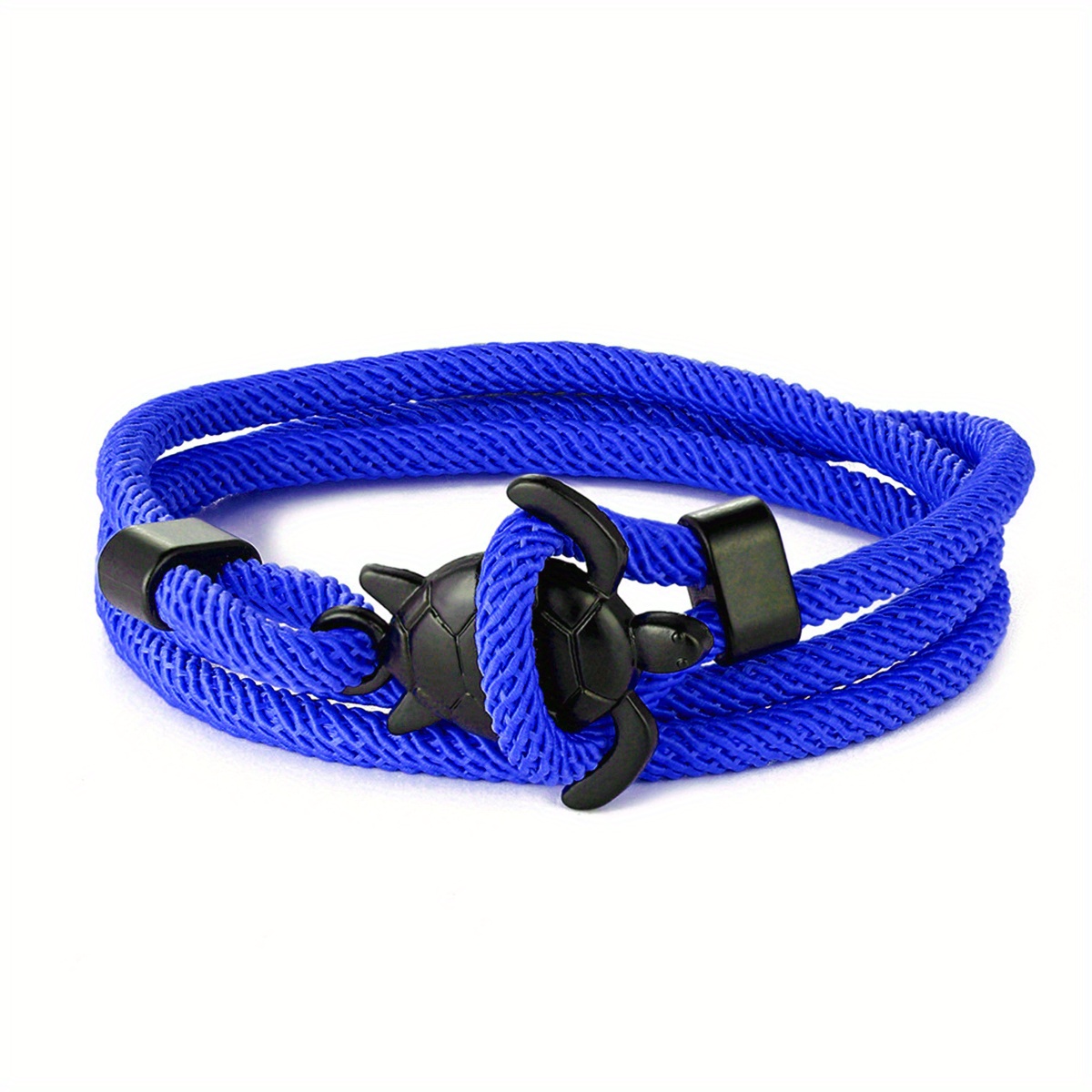 Pulseira Masculina Ancora Paracord Azul