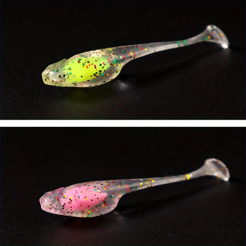 Mini Clear Fishing Lure Colorful Round Lead Hook Artificial - Temu