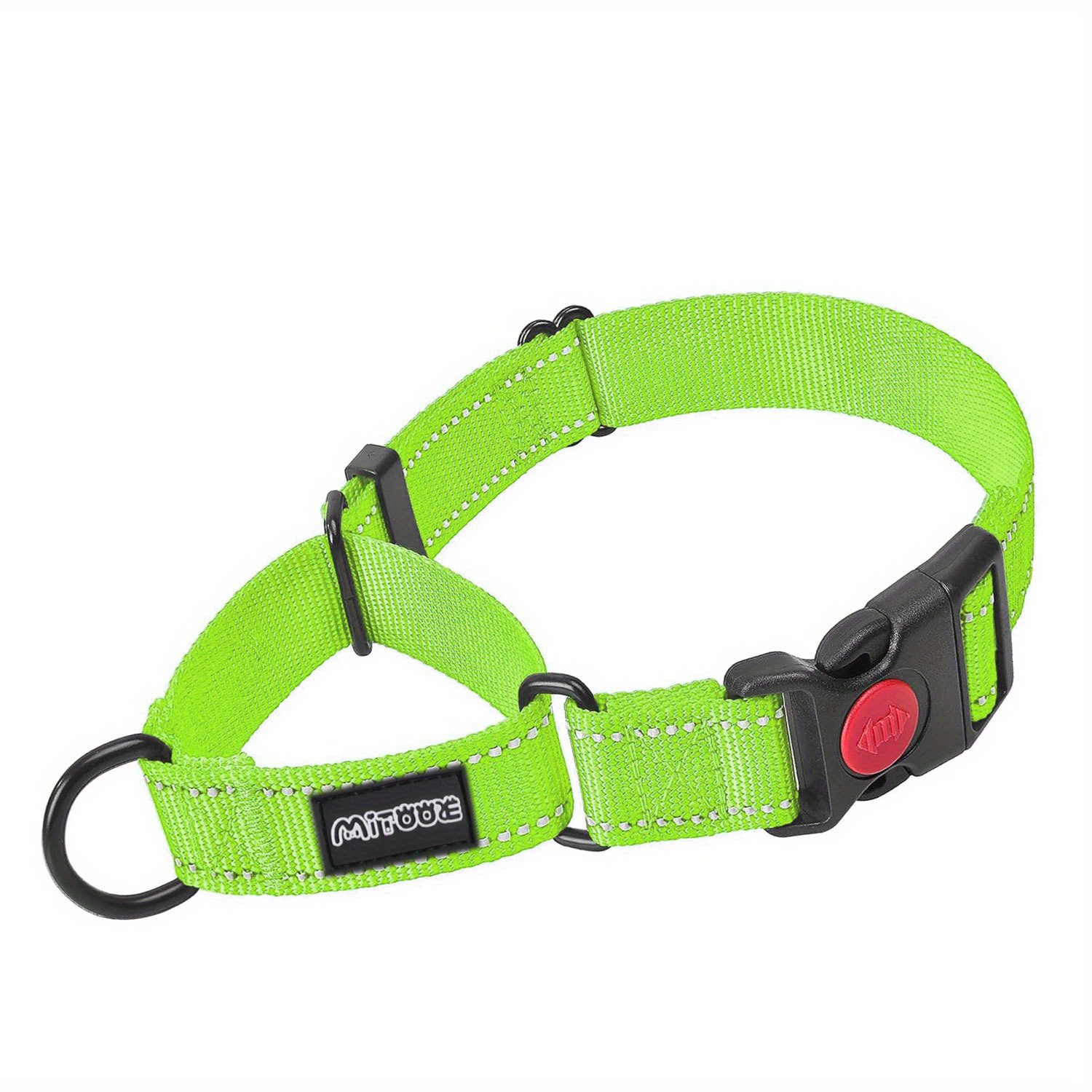 TEMU MITOOE 1pc Collare Riflettente per Cani con Fibbia di Bloccabile, Larghezza 1 Pollice, per Cani di Taglia Media Grande per Addestramento e