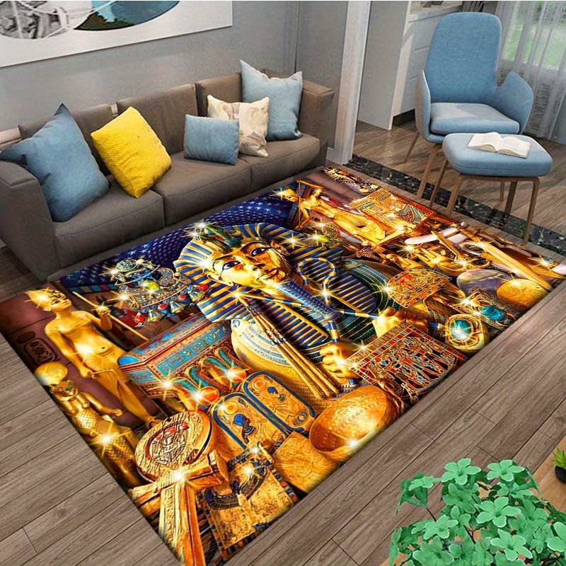Antirutsch Teppichunterlage Teppich einfache Wohnzimmer-Bodenmatte mit  geometrischem Muster, Gold Crest, (1-St)