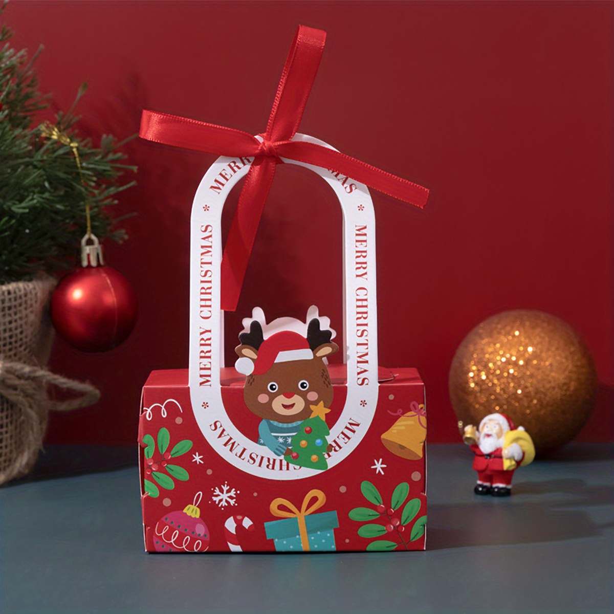 Christmas Eve Candy Portable Packaging Box Navidad - Temu