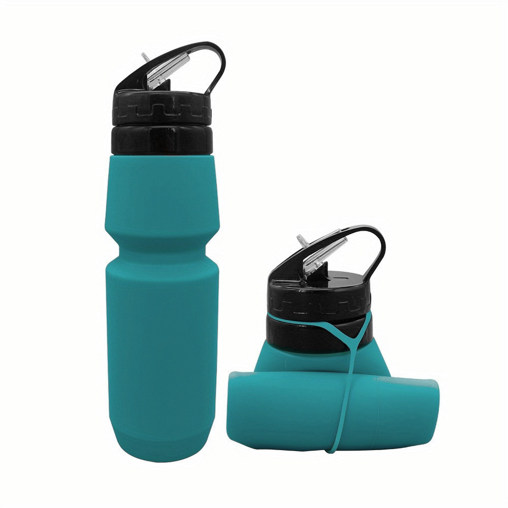 Collapsible Silicone Water Bottle - Lightweight, Durable, Leakproof,  Reusable - Ideal For Gym, Camping, Hiking, Travel, Sports - Temu