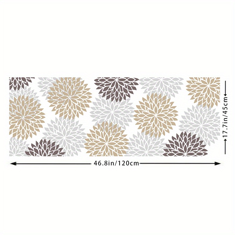 SIXHOME Floral Kitchen Rugs Cushioned Anti Fatigue Kitchen Mat 1/2 Inch  Thick Non Slip Kitchen Rugs and Mats Foam Comfort Standing Mat for Kitchen
