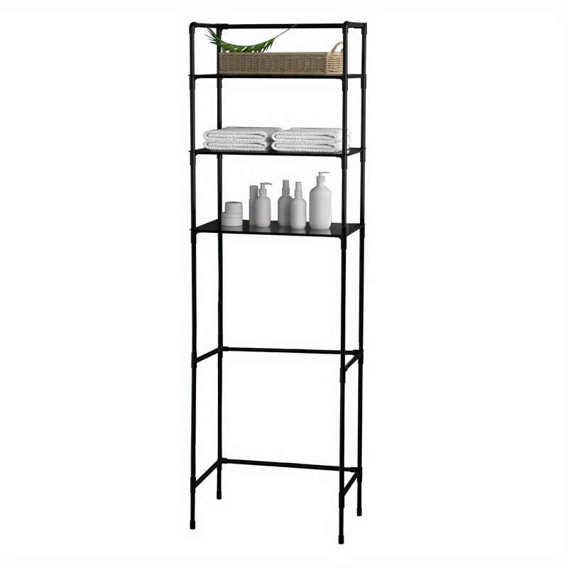 Metal 3-Tier Over The Toilet Storage Rack Bathroom Organizer Shelf Space  Saver