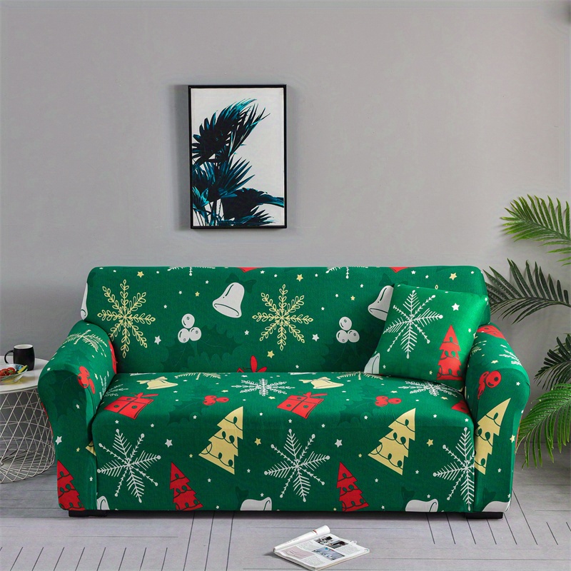 Sofa Slipcover, Non-slip Christmas Santa Claus Sofa Cover, Couch Cover ...