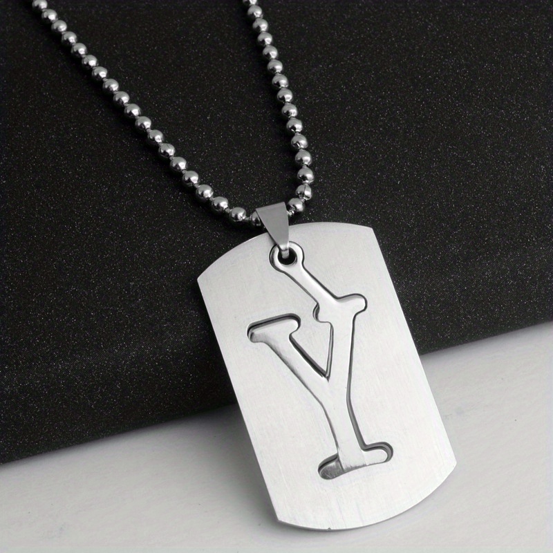 Louis Vuitton Lv Initial Pendant Monogram Necklace mens accessories