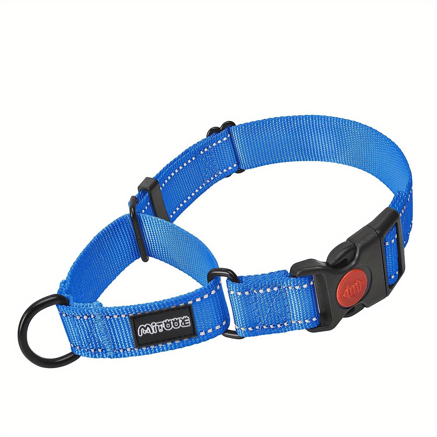 TEMU MITOOE 1pc Collier Réfléchissant pour Chien avec Boucle de Sécurité, 1 Pouce de Large, pour Chiens de Petite, Moyenne et Grande Taille pour