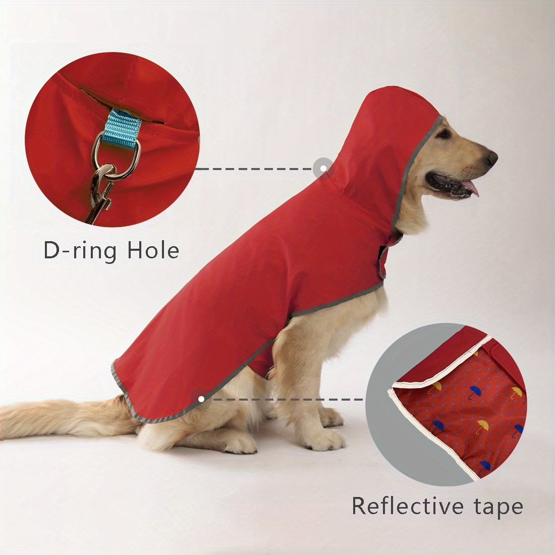 Dog Raincoat Keep Your Dog Dry Stylish With This Double Layer