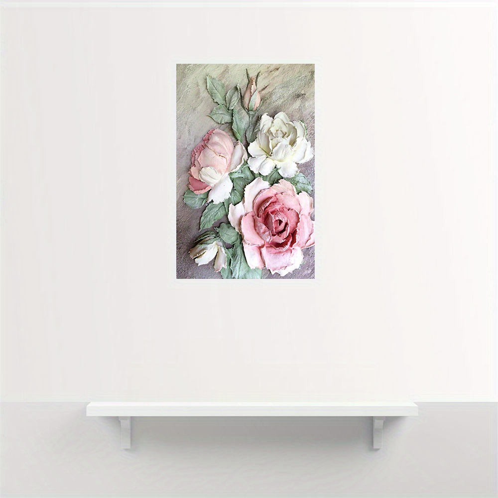 High Quality Printing Oil Painting, Flower Psinting, Large Size Peony  Flower Simple Modern Fashion Poster, Family Room Bar Cafe Study Art Wall  Decoration Poster, Home Decor Gift, Frameless - Temu