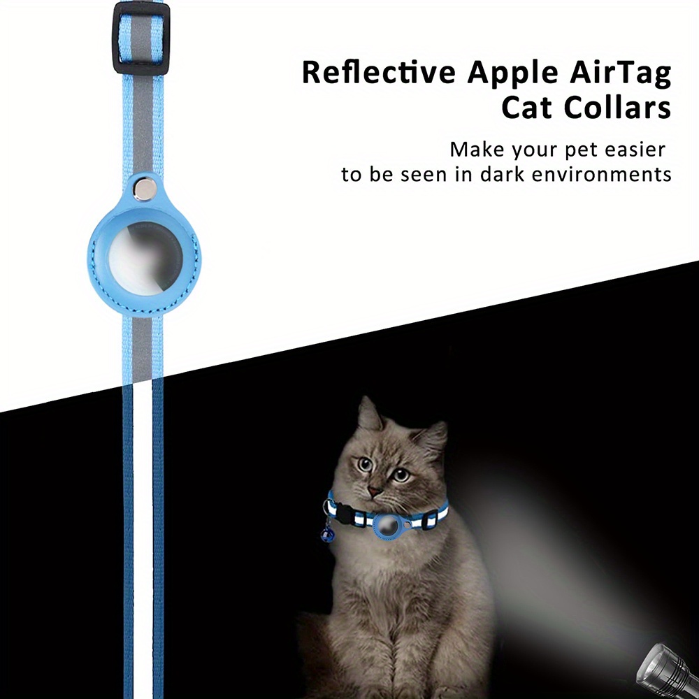 Protecteur De Positionnement Couverture De Protection Anti-Perdu Traceur  Pour Animaux De Compagnie Collier Chat Réflexion Nocturne Pour Airtag -  Temu France