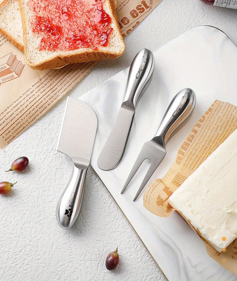Butter Knife Cheese Cutter With Hole Cheese Grater Stainless Steel Kitchen  Accessories Wipe Cream Bread Jam Tools Kitchen Gadget - Temu