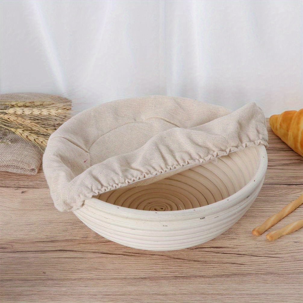 Bread Proofing Basket Liner Cloth Round Rattan Sourdough Temu