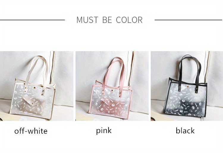 Totes Diseñador De Lujo Bolsos Transparentes De Gelatina Para Mujer Bolsas  De Mano De PVC Trabajo Bolso De Hombro De Gran Capacidad Versátil 2023 Moda  HKD230822 De 10,59 €