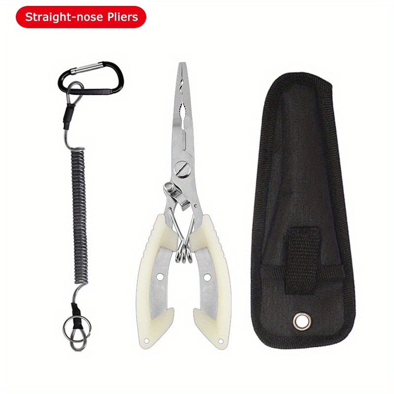 Yiwa Stainless Steel Straight Handle Fish Controller + Multifunction Lure Pliers Fishing Kit