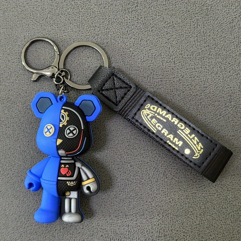 Cool Skull Boby Robot Bear Key Chain PVC Keychain Strap Pendant