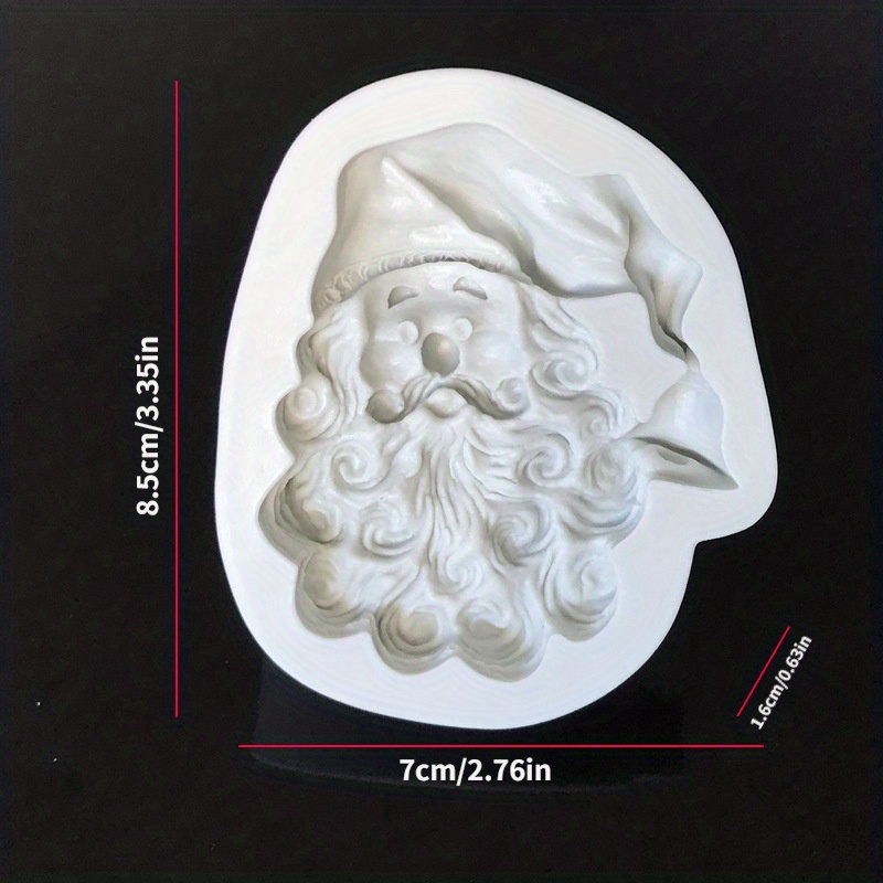 Santa Claus Cake Silicone Mould Handmade Soap Chocolate Candy Making Mould  Christmas Cake Molds