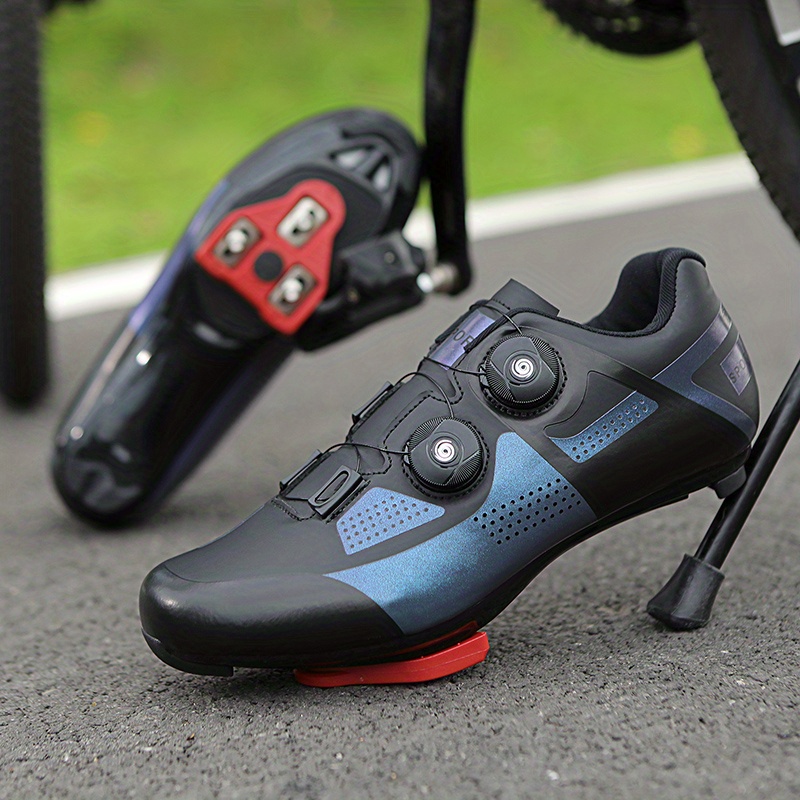 Zapatillas de ciclismo profesionales para hombres compatibles con calas  SPD, zapatos deportivos transpirables para montar en bicicleta de montaña y