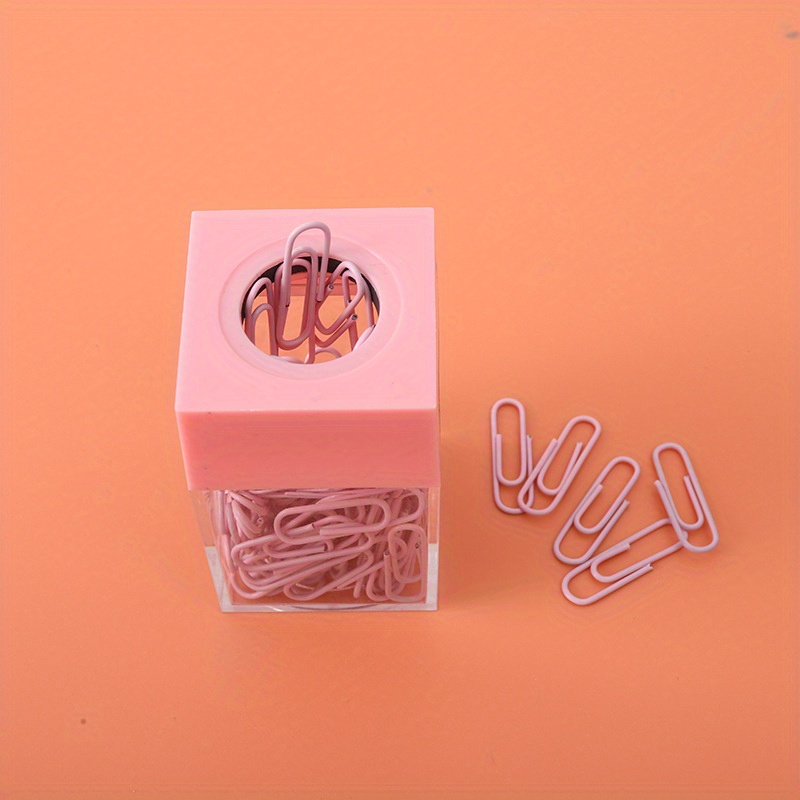 Color Magnetic Paper Clip Storage Box Magnetic - Temu