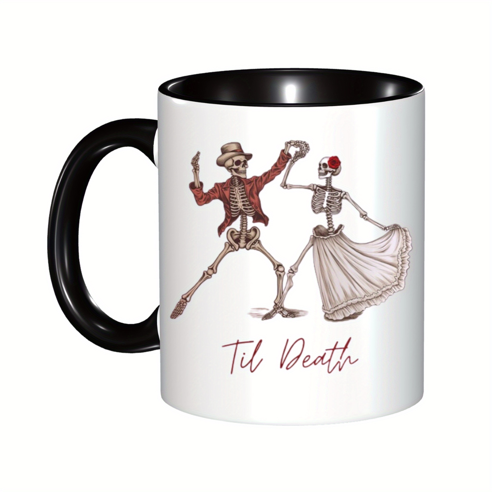 Dancing Skeletons Mug Skeleton Couple Spooky Season Mug Goth - Temu