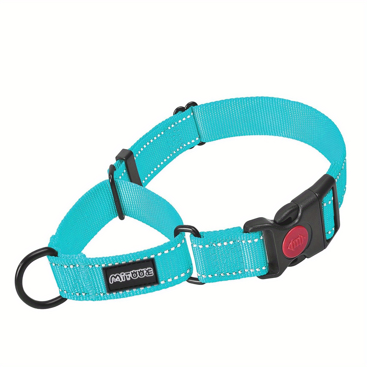 TEMU MITOOE 1pc Collier Réfléchissant pour Chien avec Boucle de Sécurité, 1 Pouce de Large, pour Chiens de Petite, Moyenne et Grande Taille pour