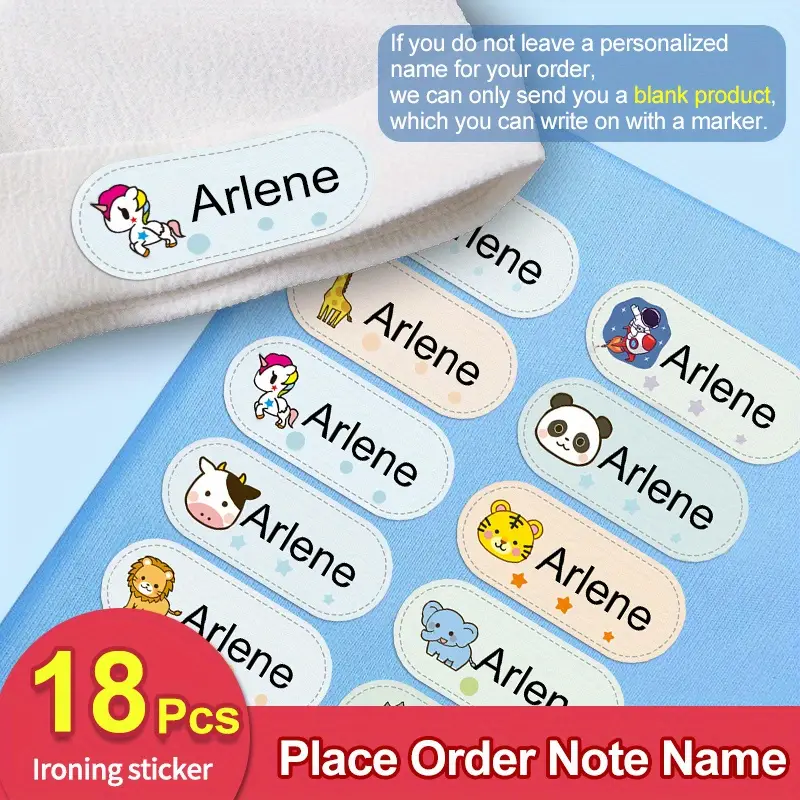 Personalized Customized Clothing Name Stickers Can Be Ironed - Temu