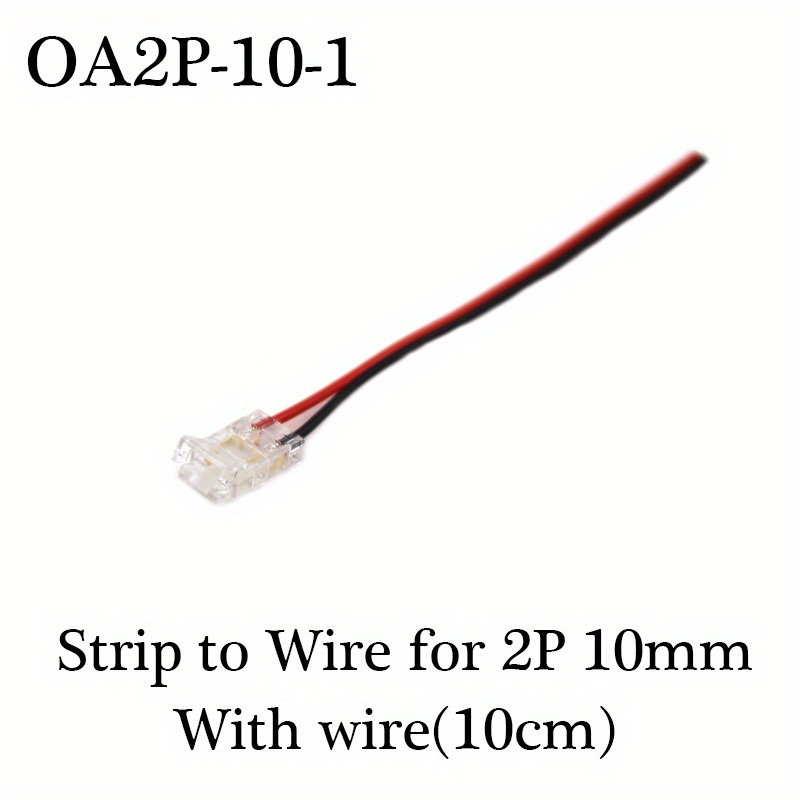 Cob Led Strip Wire Wire Connectors 5 8 Connection Solderless - Temu