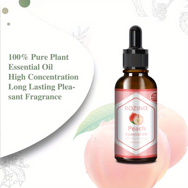 Peach Essential Oil, 100% Pure Essential Oil, Suitable For Face, Body And  Hair, Used For Massage, Skin Care, Scraping, Bathing, And Relaxing  Essential Oil Of Diffuser - Temu Oman