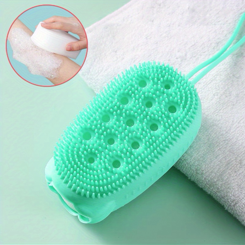 Silicone Body Scrubber Shower Exfoliating Scrub Sponge Bubble Bath