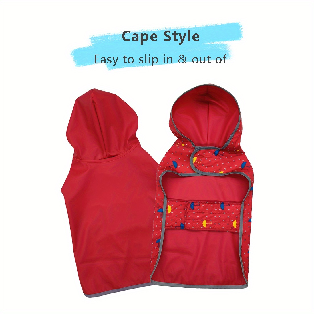 Dog Raincoat Keep Your Dog Dry Stylish With This Double Layer