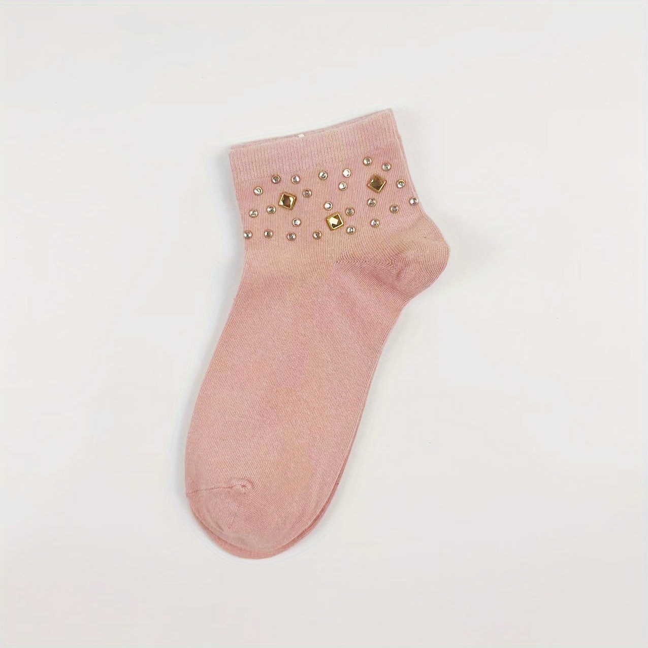Rhinestone Crew Socks for Women