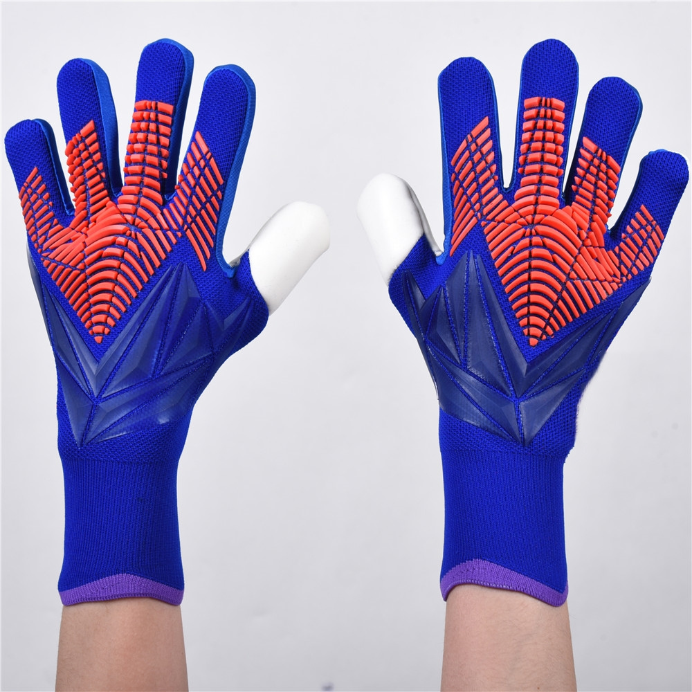 1 par de guantes de portero de fútbol profesional para adolescentes,  cómodos, transpirables, duraderos, antideslizantes, guantes protectores  para depo