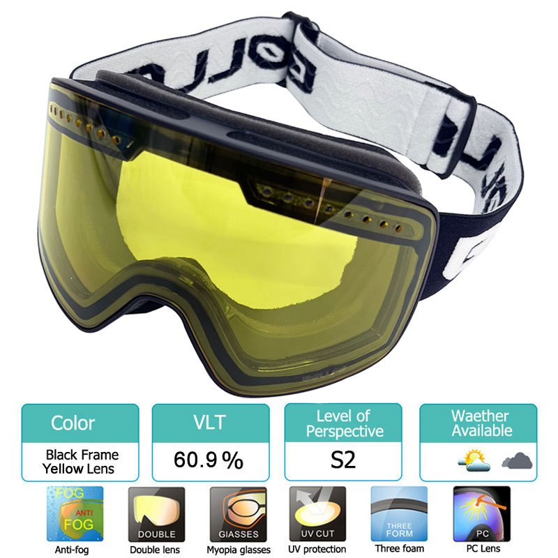 Acquista Nuovi occhiali da sci antiappannamento occhiali da sci snowboard  uomo donna bambino occhiali da sci protezione antivento occhiali da  snowboard vendita