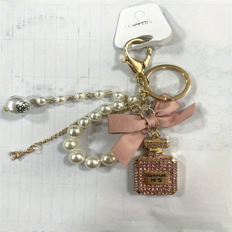Rhinestone Perfume Bow Keychain Fairy Core Cute Key Ring Purse Bag Backpack  Car Pendant Charm Women Girls Christmas Gift - Temu Czech Republic