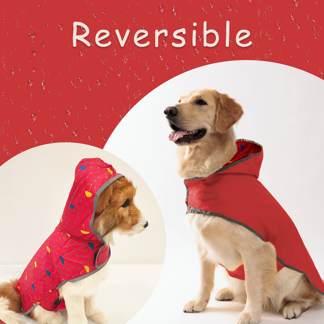 Dog Raincoat Keep Your Dog Dry Stylish With This Double Layer