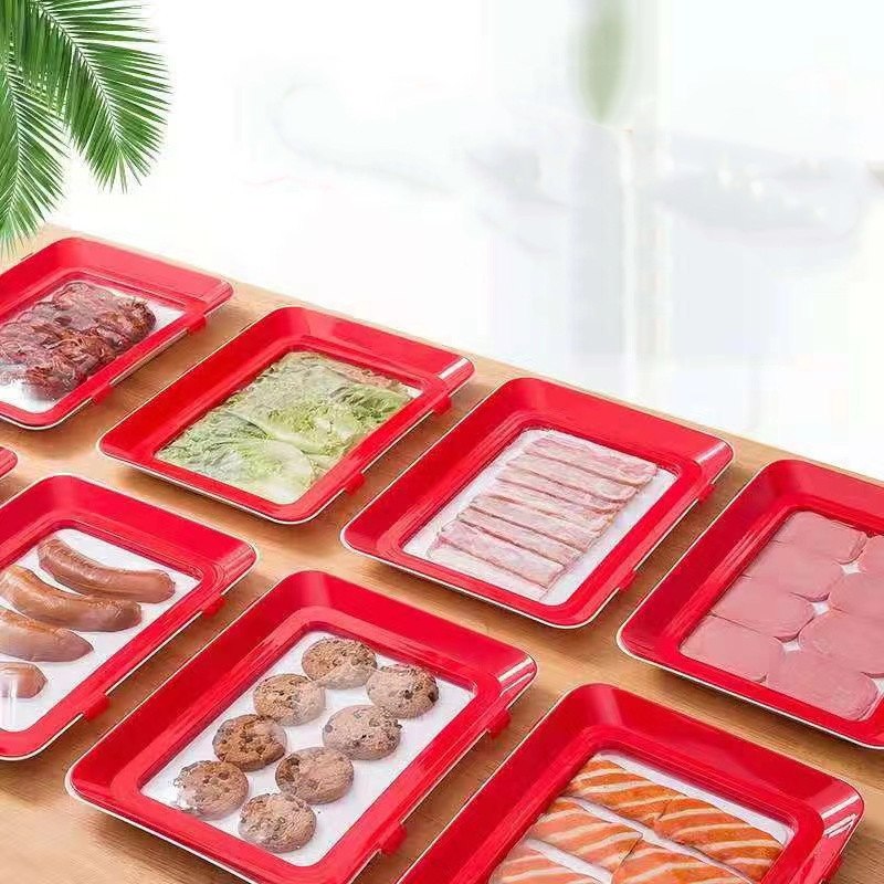 Food Preservation Tray Creative Plastic Kitchen Food Storage Tray